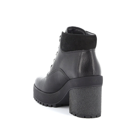 Hogan H475 Grained Leather Ankle Boots