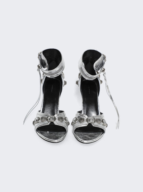 Balenciaga Cagole 110mm Sandal SILVER