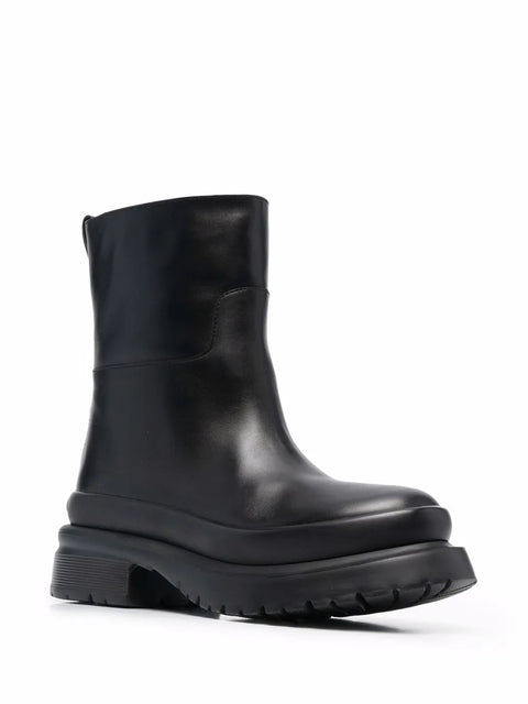 Valentino Garavani Rockstud Almond-Toe Ankle Boots