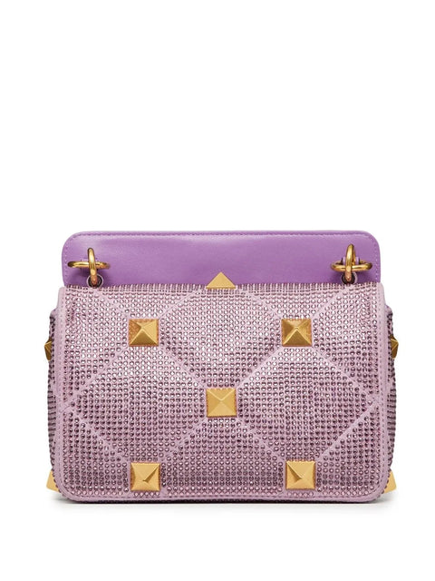 Valentino Garavani Roman Stud Chain-Linked Medium Shoulder Bag
