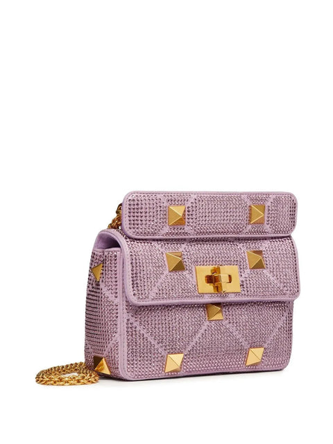 Valentino Garavani Roman Stud Chain-Linked Medium Shoulder Bag