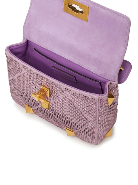 Valentino Garavani Roman Stud Chain-Linked Medium Shoulder Bag