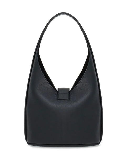 Ferragamo Medium Gancini-Buckle Leather Hobo Bag