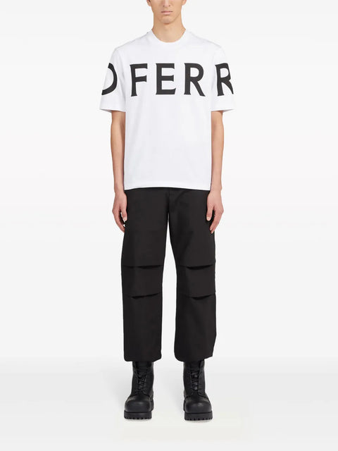 Ferragamo Logo-Print Cotton T-Shirt