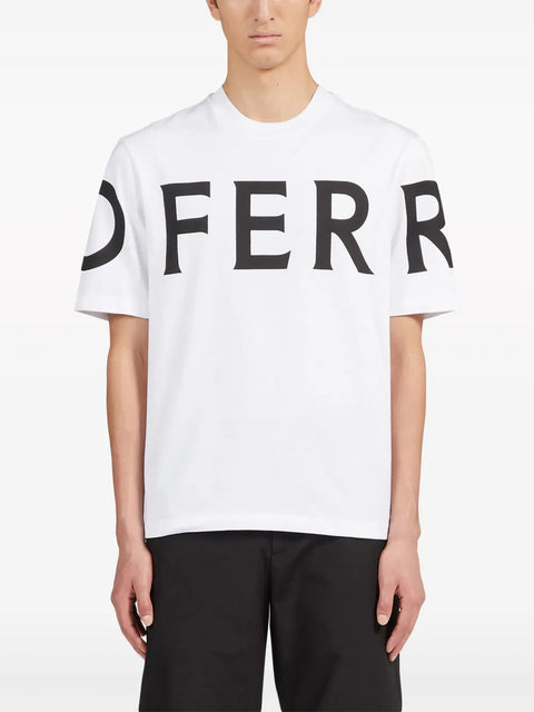 Ferragamo Logo-Print Cotton T-Shirt