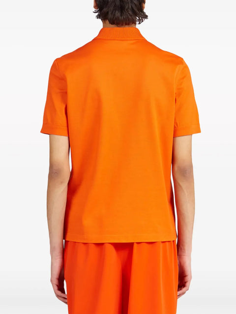 Ferragamo Half-Zip Polo Top