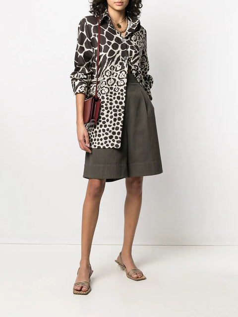 Ferragamo Multi-Animal Print Long-Sleeve Shirt