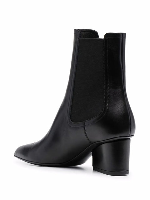 Ferragamo Logo-Embossed Heel Chelsea Boots
