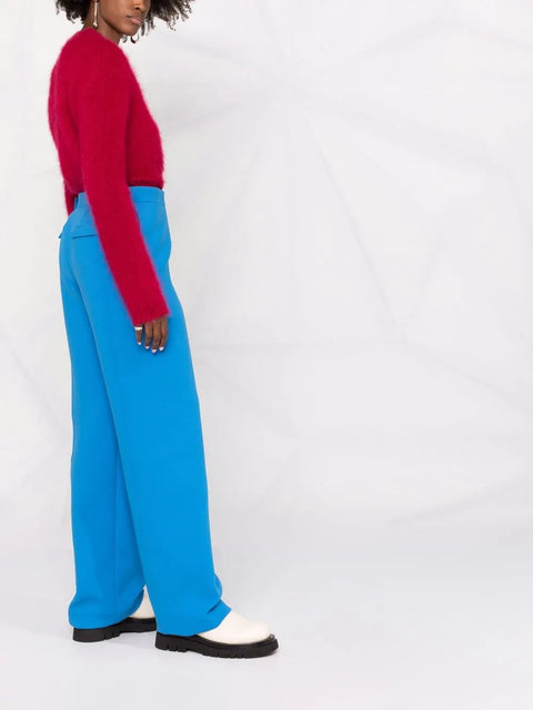 Ferragamo High-Waisted Straight-Leg Trousers