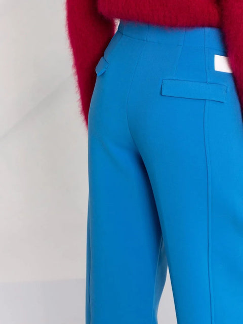 Ferragamo High-Waisted Straight-Leg Trousers