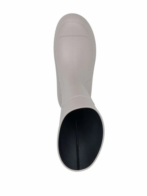 Ferragamo Embossed Detail Rainboot in Gray