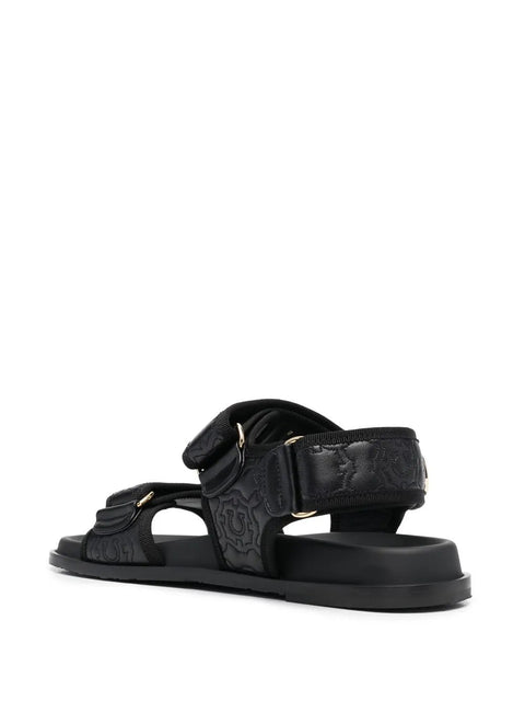 Ferragamo Logo-Plaque Detail Sandals