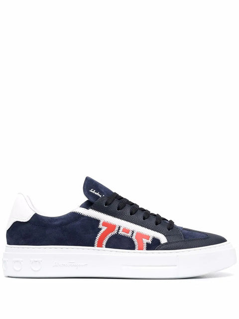Ferragamo Borg 5 Low-Top Sneakers