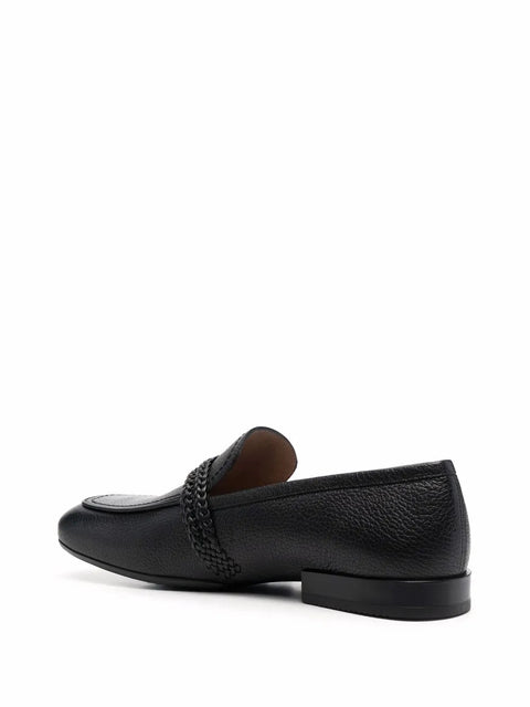 Ferragamo Missouri Leather Loafers in Black