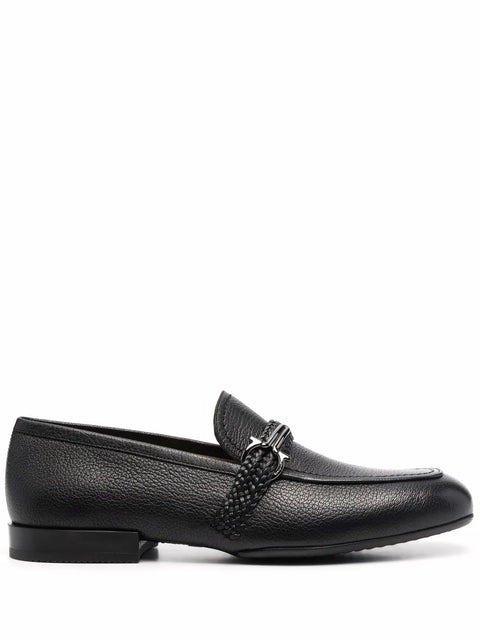 Ferragamo Missouri Leather Loafers in Black