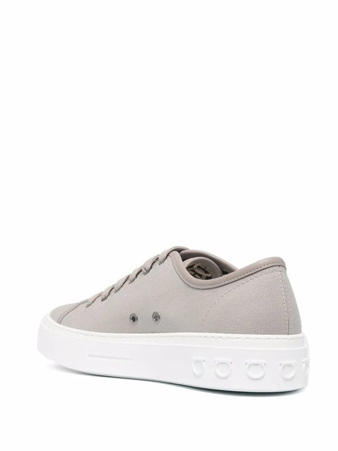Ferragamo Mediterr Low-Top Sneakers in Gray