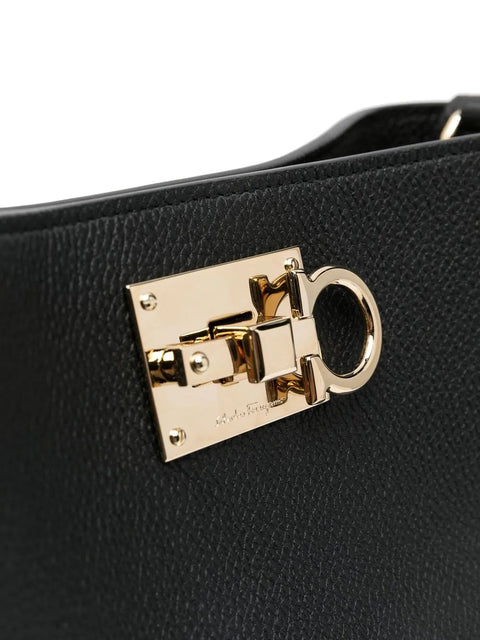 Ferragamo Gancini-Buckle Shoulder Bag