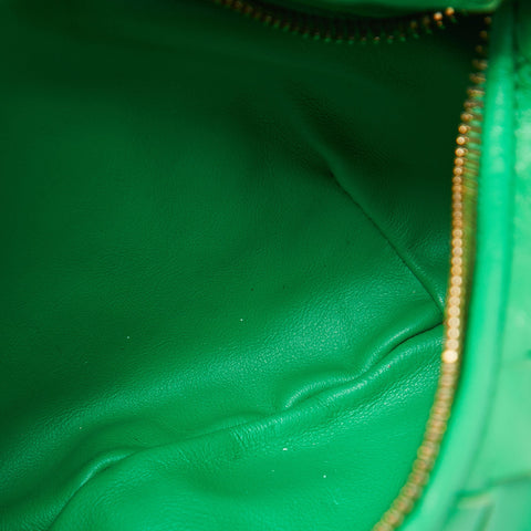 Preloved - Bottega Veneta Green Leather Mini Jodie Hobo