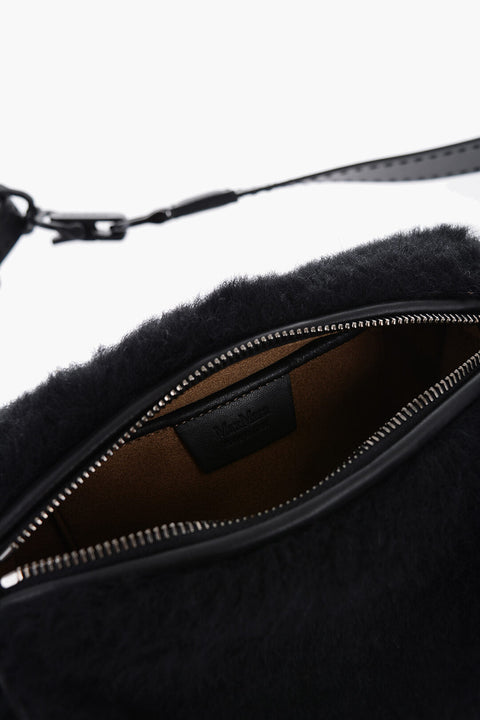 Max Mara SFILATA Camel TEDDYROLLS Crossbody Bag