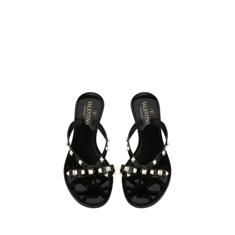 Valentino Garavani Rubber Rockstud Thong Sandals