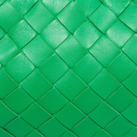 Preloved - Bottega Veneta Green Leather Mini Jodie Hobo